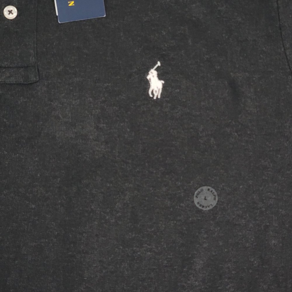 Polo Ralph Lauren Mens Black Cotton Short Sleeves Sz L/G - Picture 3 of 5